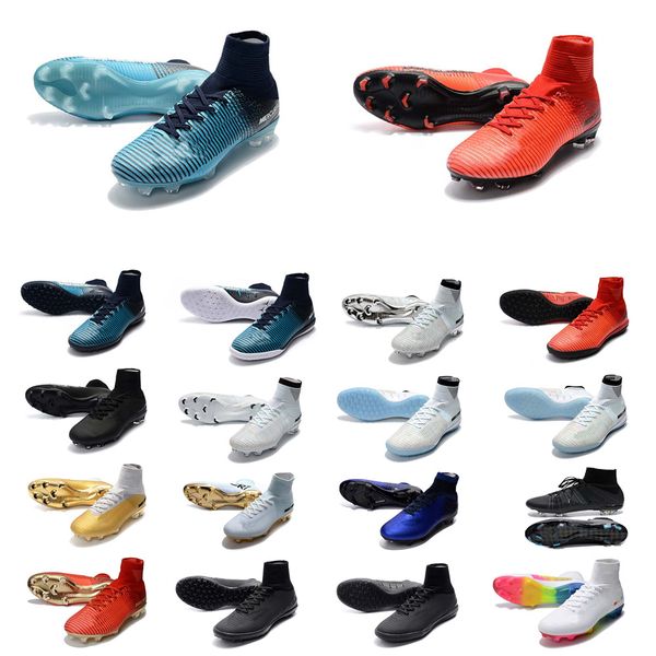 

classic style mercurial superfly v tf/ic fg football boots mens/women/kids fg soccer shoes cr7 soccer cleats