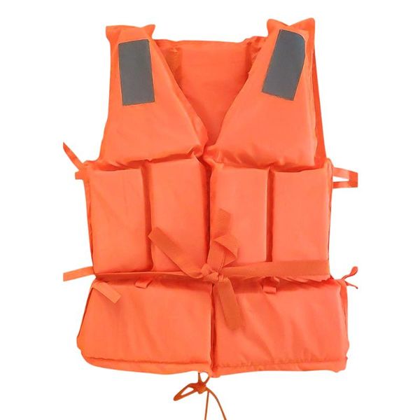

life vest & buoy jacket swimming boating drifting clothes w/ whistle