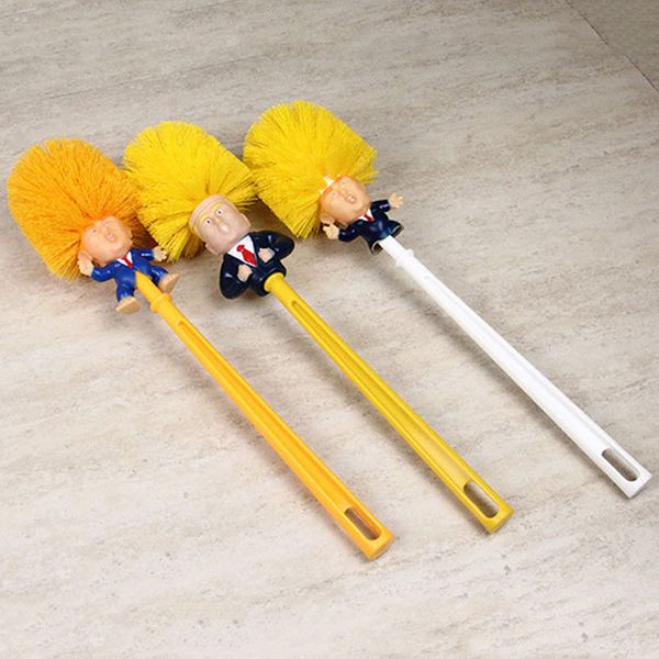 

donald trump toilet brush set with brush holder creative plastic wc toilet borstel bathroom cleaning accessories toilet supplies dbc vt0423