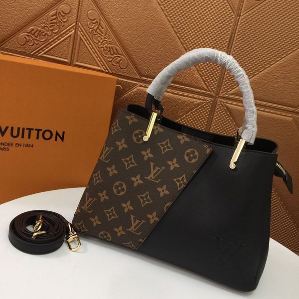 

2020popular design handbag luxury bag shoulder bag large capacity leather production large capacity transport model:m55633, Blue;gray