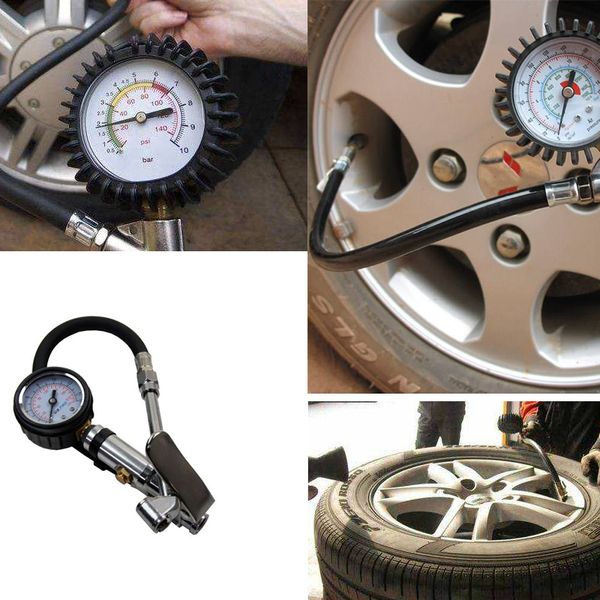 

high strength tire pressure gauge tire tester 200 psi car air pressure meter manometer for car truck motorcycle