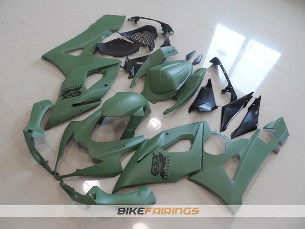 

4 gifts new abs motorcycle full fairings kits fit for suzuki gsx-r1000 k5 2005 2006 05 06 bodywork set custom green matte
