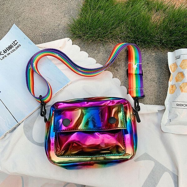 

new women bag fashion laser transparent beach new design shoulder bag travel street messenger crossbody bags handbag lady casual