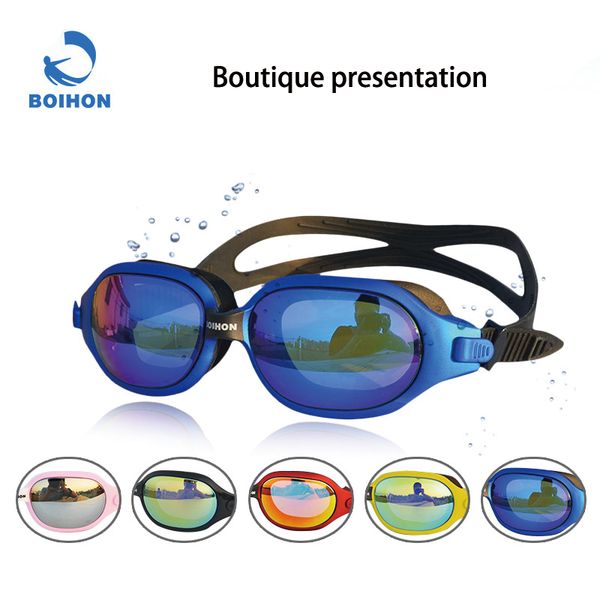 

large frame swimming goggles waterproof anti-fog hd electroplating swimming glasses waterproof goggle