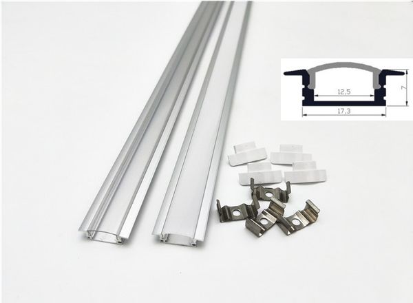 

1m led aluminium profile for led bar light, led strip aluminum channel, waterproof aluminum housing milky transparent cover crestech