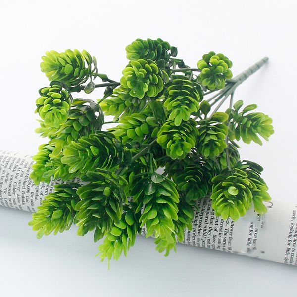 

1x artificial fake pinecones lippia flower bouquet garden wedding home decor