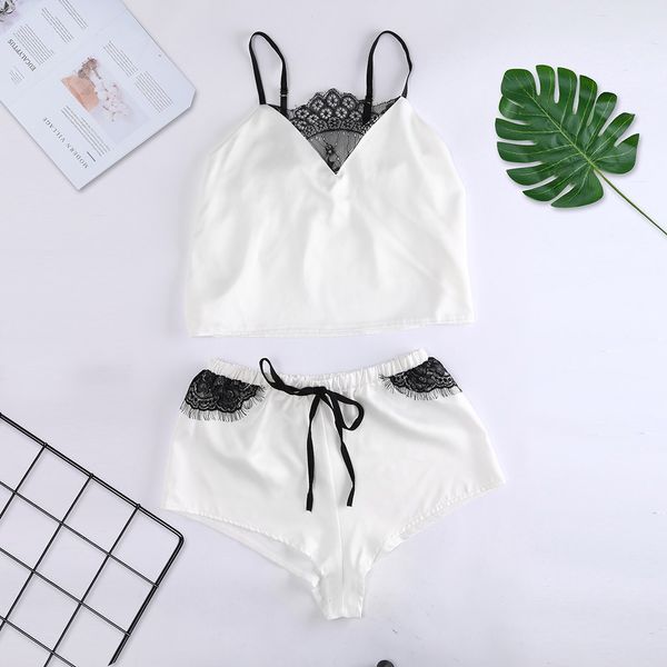 

women pajamas white pizama damska bawelna solid women's pajamas lace pijamas verano mujer seamless nightgown, Blue;gray