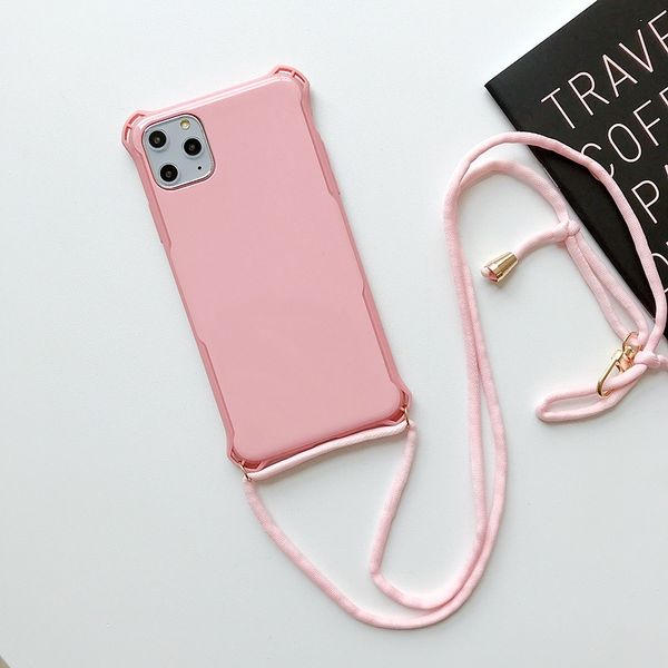 

for iphone x case candy solid luxury designer cases for iphone 6 6 plus s20 s20ultra with necklace design