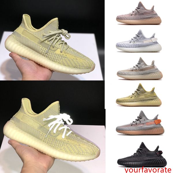 

дизайнеѬ кѬоовки 2019 kanye west black white static reflective green glow в dark antlia lundmark synth мђжкие кѬоо