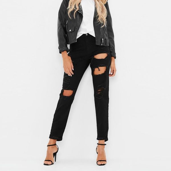

women high waist stretch jeans leggings skinny slim fitness pants trousers, Blue