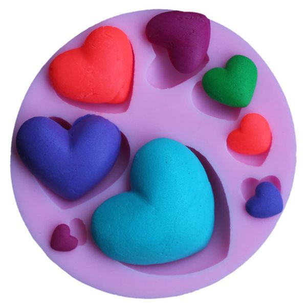 

diy love heart shape silicone cake mold baking mould for soap cookies fondant cake tools decorating jcfmj105