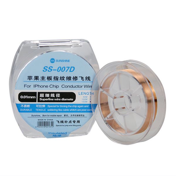 

0.01mm insulate iphone motherboard jump line chip conductor jumping wire for fingerprint motherboard repair tool