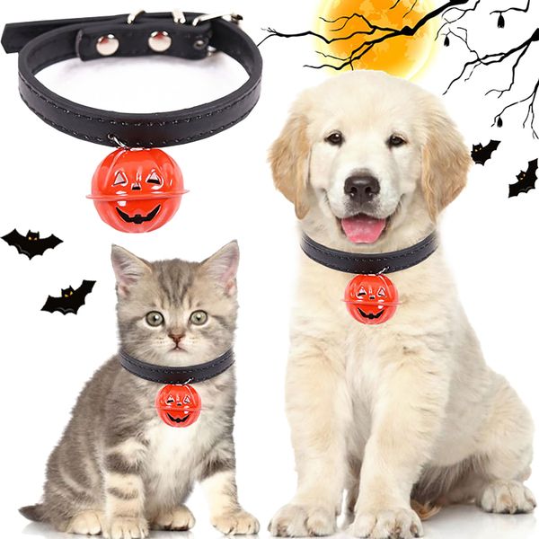 

cat dog halloween collar pumpkin bell adjustable dog pumpkin collar puppy pet supplies cat accessories small chihuahua