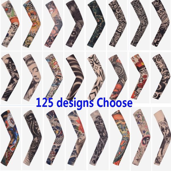 

arts fake fake temporary tattoo arm sunscreen sleeves body arm sleeve for protective sleeve design tiger crown heart skull an2360