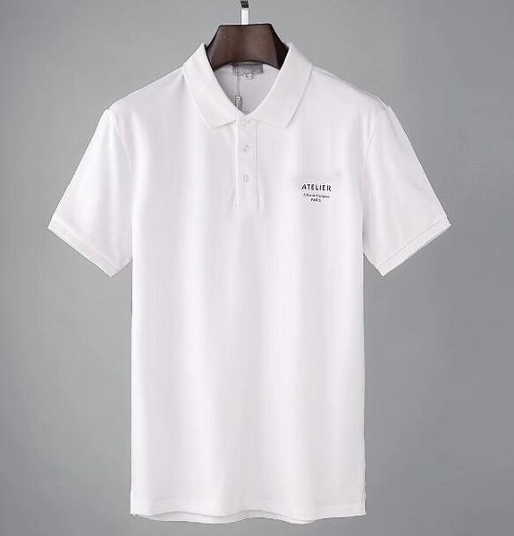 

2019ss Luxury Mens Mon polo Марка Британская футболка Лето с коротким рукавом футболка марки