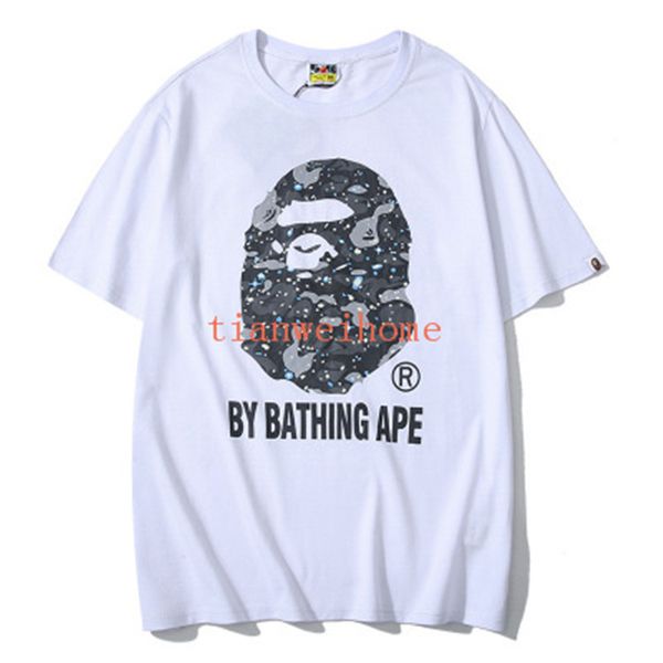 

2020 new summer lover letter printed round neck t-shirt loose men women short sleeved classic t-shirts, White;black