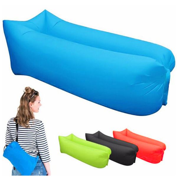 

outdoor camping inflatable sofa lazy bag 3 season ultralight beach sleeping bag air bed lounger sports camping travel sack x1a