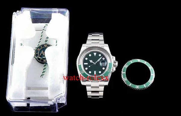 

mens arf factory 116610lv solid stainless 904l ss/ss green black v3 eta 3135 watch sapphire crystal diver ceramic bezel automatic watches, Slivery;brown
