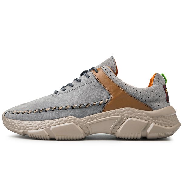 

men sneakers pu leather casual shoes comfortable massage soles fashion men leather shoes footwear plus size, Black