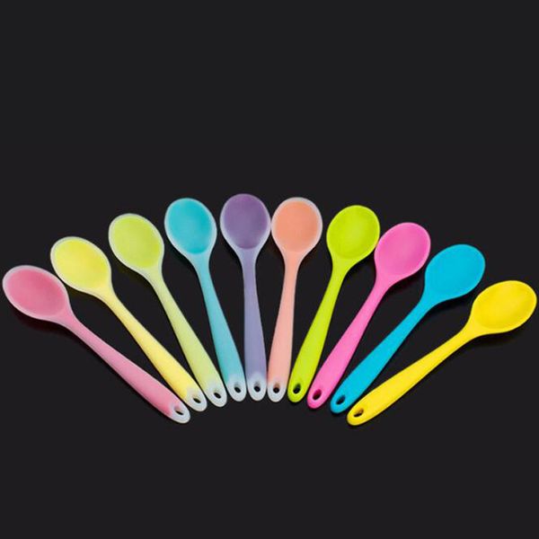 Silicone Spoon Cake Spatula Mixing Spoon Long Handled Cooking