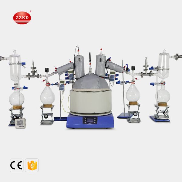 

zzkdzzkd 20l 110v/220v short path distillation standard set a new high-efficiency plant extraction device with a vacuum gauge