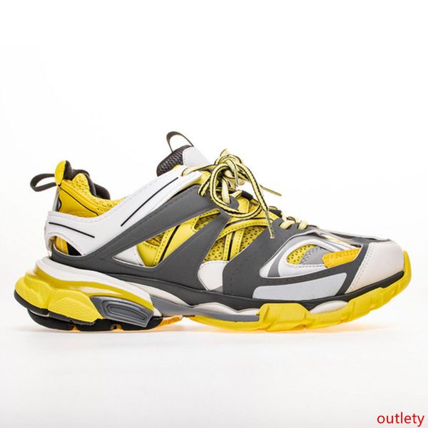 

track 3.0 sneakers tess paris men gomma maille black low track 3m triple s running shoes outdoor jogging designer shoes 35-45
