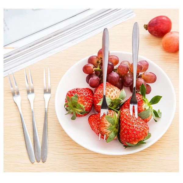 

fashion stainless steel fruit fork small cake forks tableware