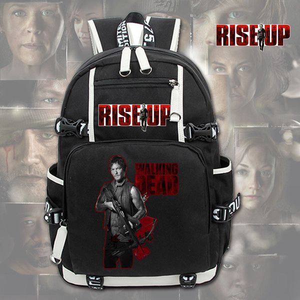 

new the rise up backpack black student school bags cosplay kids teens lapshoulder travel bags
