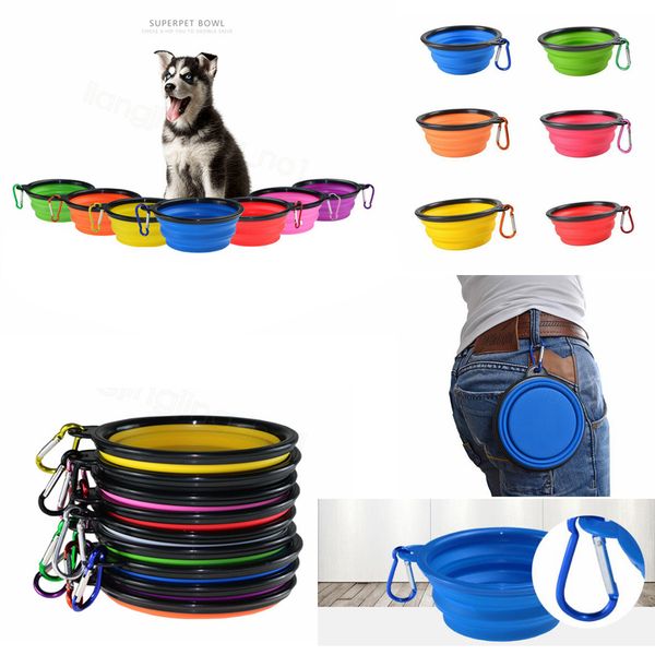 2019 9styles Collapsible Pet Dog Bowl Cat Feeding Bowl Travel