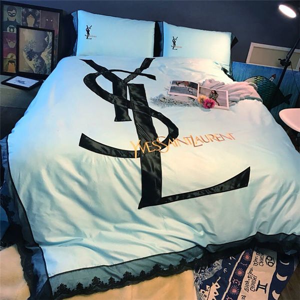 Delicate Lace Down Quilt Set Covers High Quality Embroidery