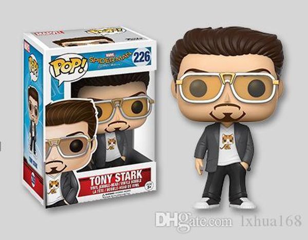 

cute lxh funko pop spider-man homecoming tony stark vinyl action figure with box toy gift doll for kids sell