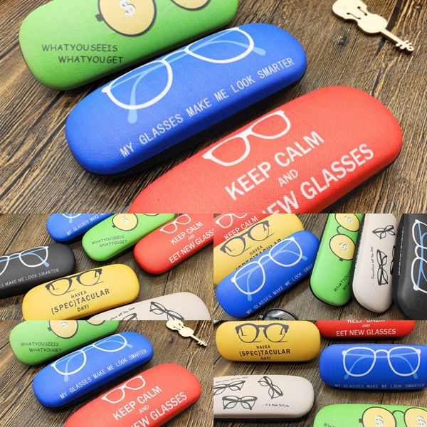 

quality 2019 glasses box myopia candy color cartoon myopia glasses box good pressure resistance