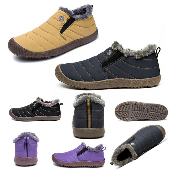 

velvet keep warm style men outdoor shoes triple black grey yellow pink trainer fashion designer sneakers size 39-45, White;red