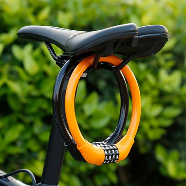 

bicycle lock padlock code anti-theft cable password security mtb road mountain bicycle motorcycle lock cycling equipment
