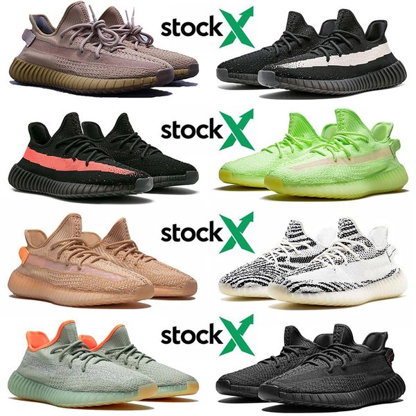 

wholesale kanye west running shoes for men women v2 designer earth desert sage tail light cinder oreo linen static sneakers trainers size 48