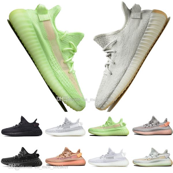 

горячий дешевый kanye west gid glow в темном масле v2 мужские беговые туфли hyperspace true fore fore woman sports дизайнерские кроссовки, White;red