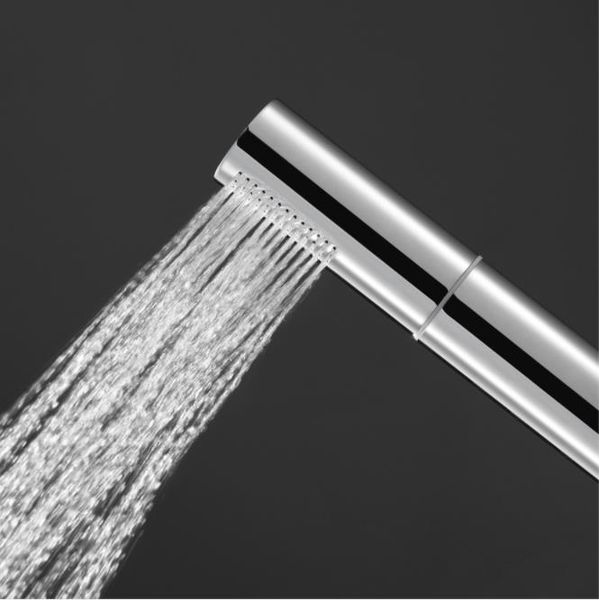 

two function super pressurized rain shower head spray round hand shower with pressurized water saving shower chrome finish