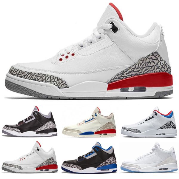 

Новый Jumpman 3 III JTH NRG 3s Джастин Тимберлейк Огонь Красный Белый Цемент Мужская Баскет