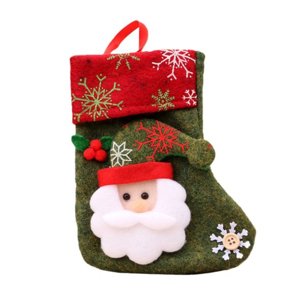 

non-woven fabric christmas stockings xmas decor pendant gift bag
