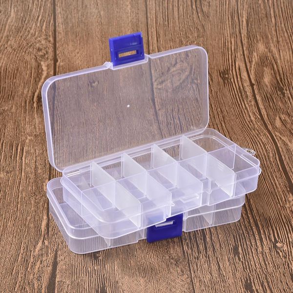 

adjustable multifunction plastic jewelry storage box case craft organizer bead dropshipping
