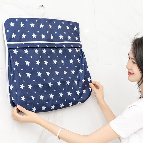 

wall mounted storage bag cute wall hanging organizers cotton linen fabric waterproof pocket for home bathroom accessories a40