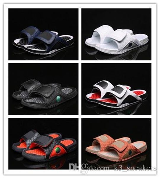 

wholesale 13 slippers 13s blue black white red sandals hydro slides basketball shoes casual running sneakers size -13 with box
