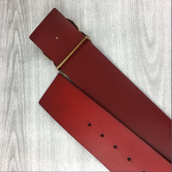 

2020 fashion lady with gold letter buckle obi wide matching brand accessories bandwidth 7.0 cm, Black;brown