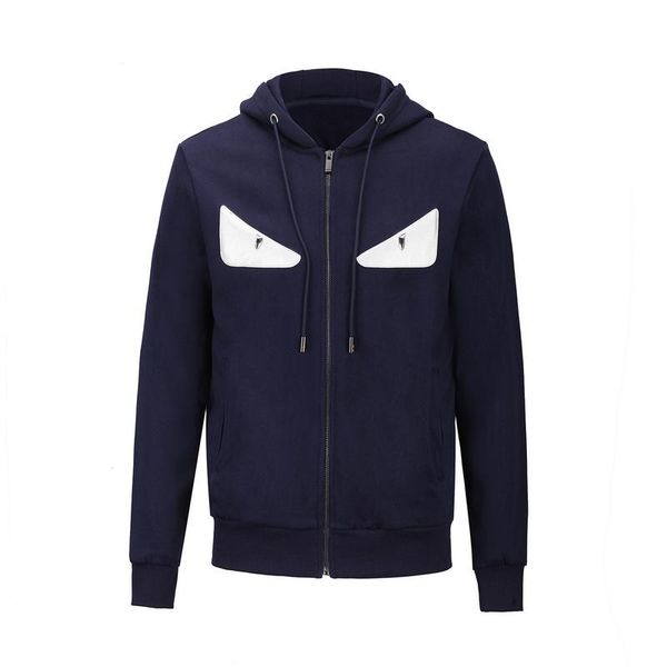 

2019 осень марка мужчины женщины толстовки мило fd печати вскользь балахон мужчины хип-хоп молнии куртки высокого качества роскошные толстов, Black