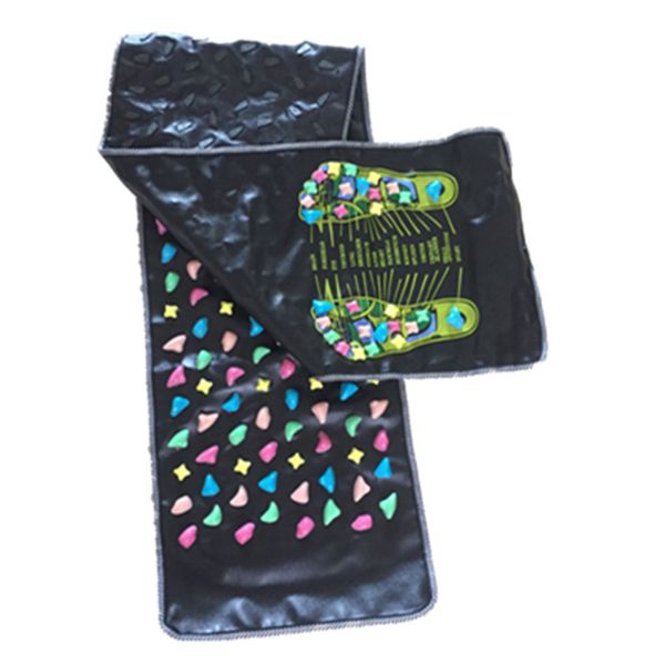 

foot massage pad health care reflexology walk stone pain relieve mat pad 175*35cm foot treatment