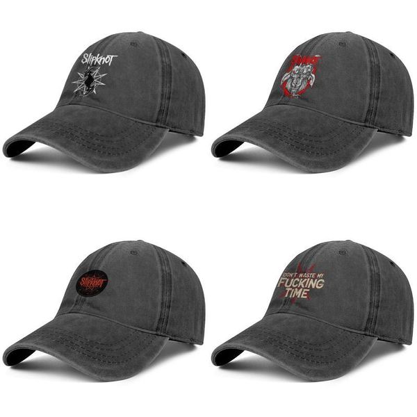 

heavy metal slipknot band for men and women baseball denim cap cool designer custom originalblank vintage ute hats music, Blue;gray