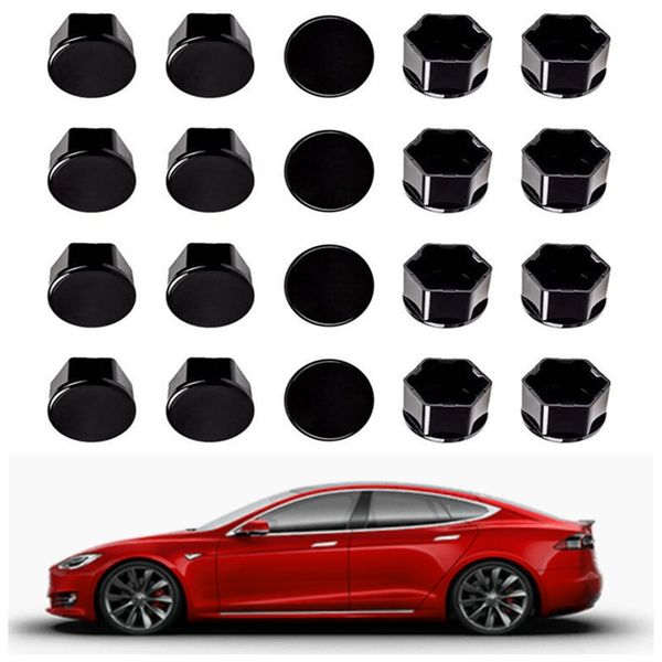 

Для Tesla Model 3 Крышки Колесной Гайки / Крышки Гайки-Глянцевый Черный