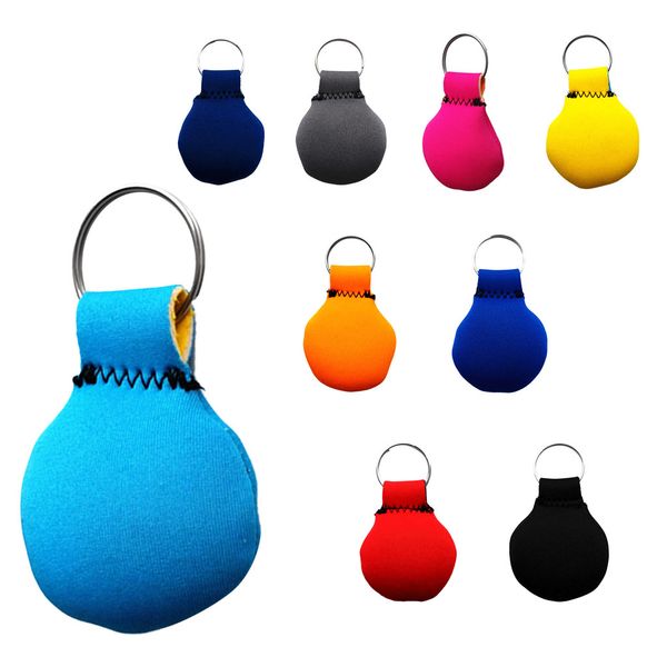 

9.5cm neoprene round ball floating keyring for marine boating yachting sailing surfing keychain key rings water sports accessory