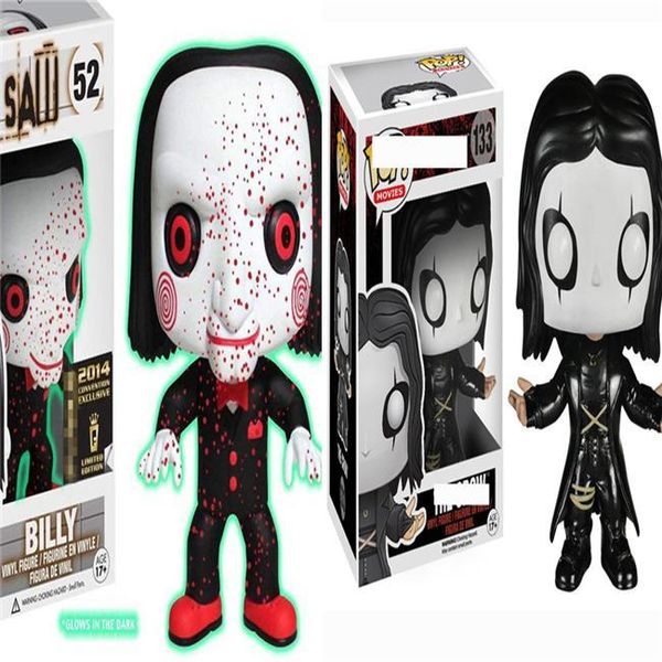 

funko pop stephen king's it saw billy glows 52# crow 133# anime figure action figure toys doll new arrvial 1pcs lxhua