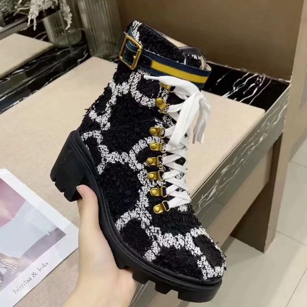 

2019 woman boots sneaker real leather shoes fashion boots martin boots casual shoes lace-up shoes eu:35-40 with box dhl 10, Black